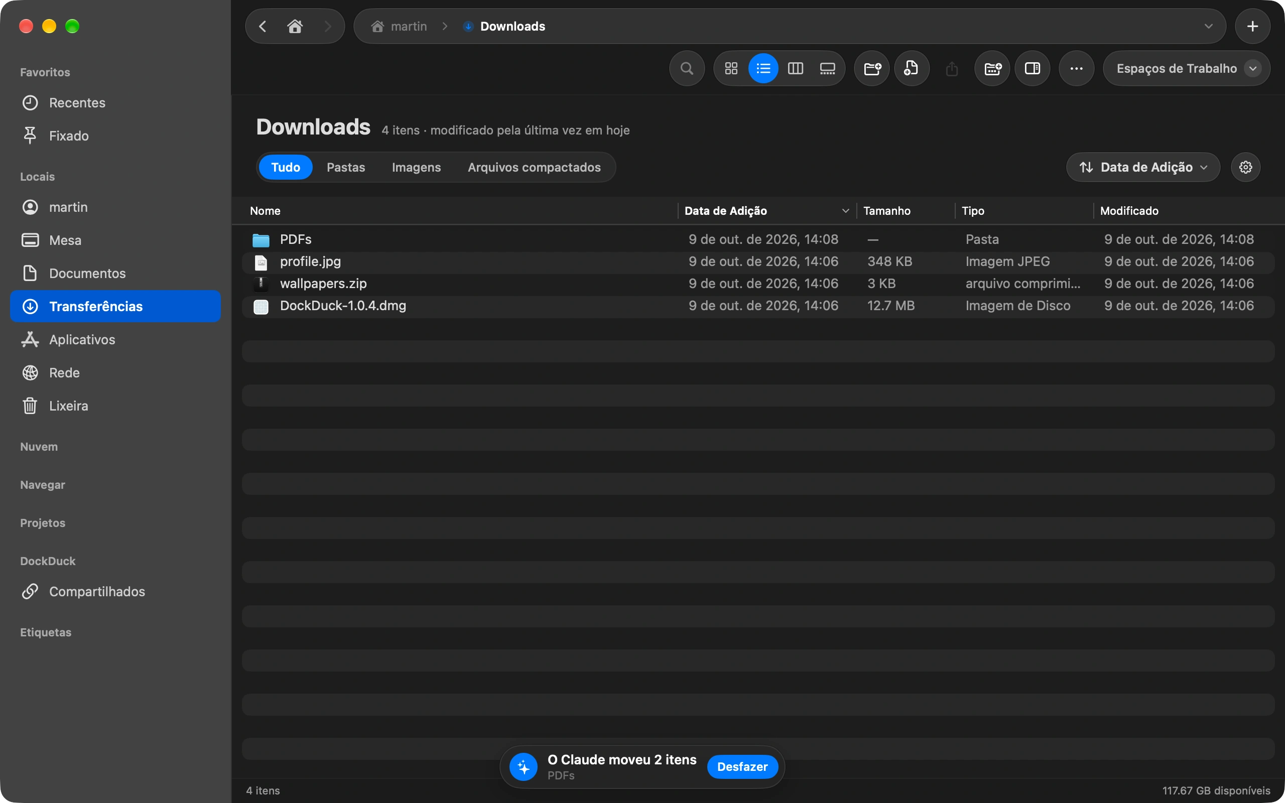 Como deixar o Claude organizar os arquivos do seu Mac