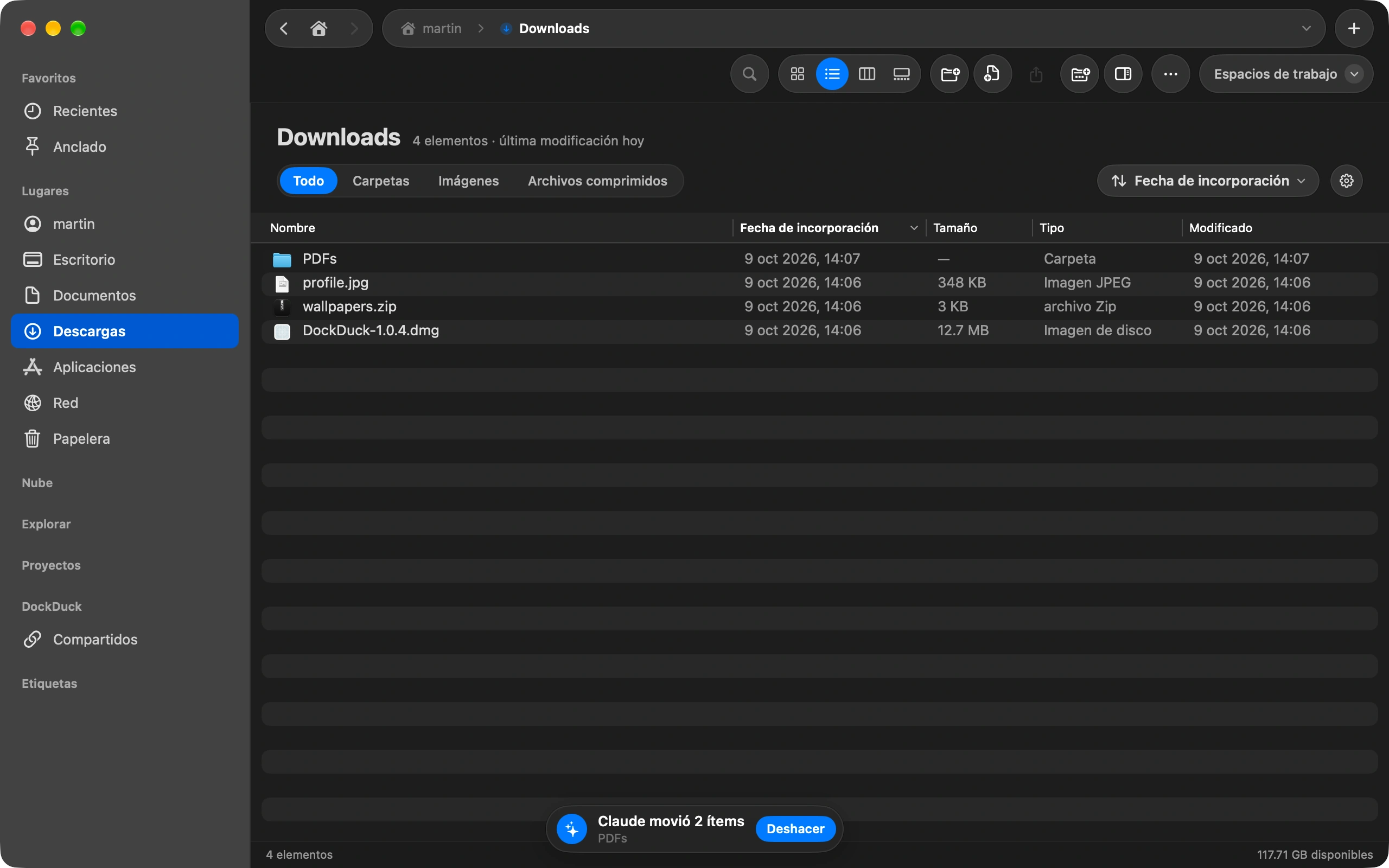 Cómo dejar que Claude organice los archivos de tu Mac
