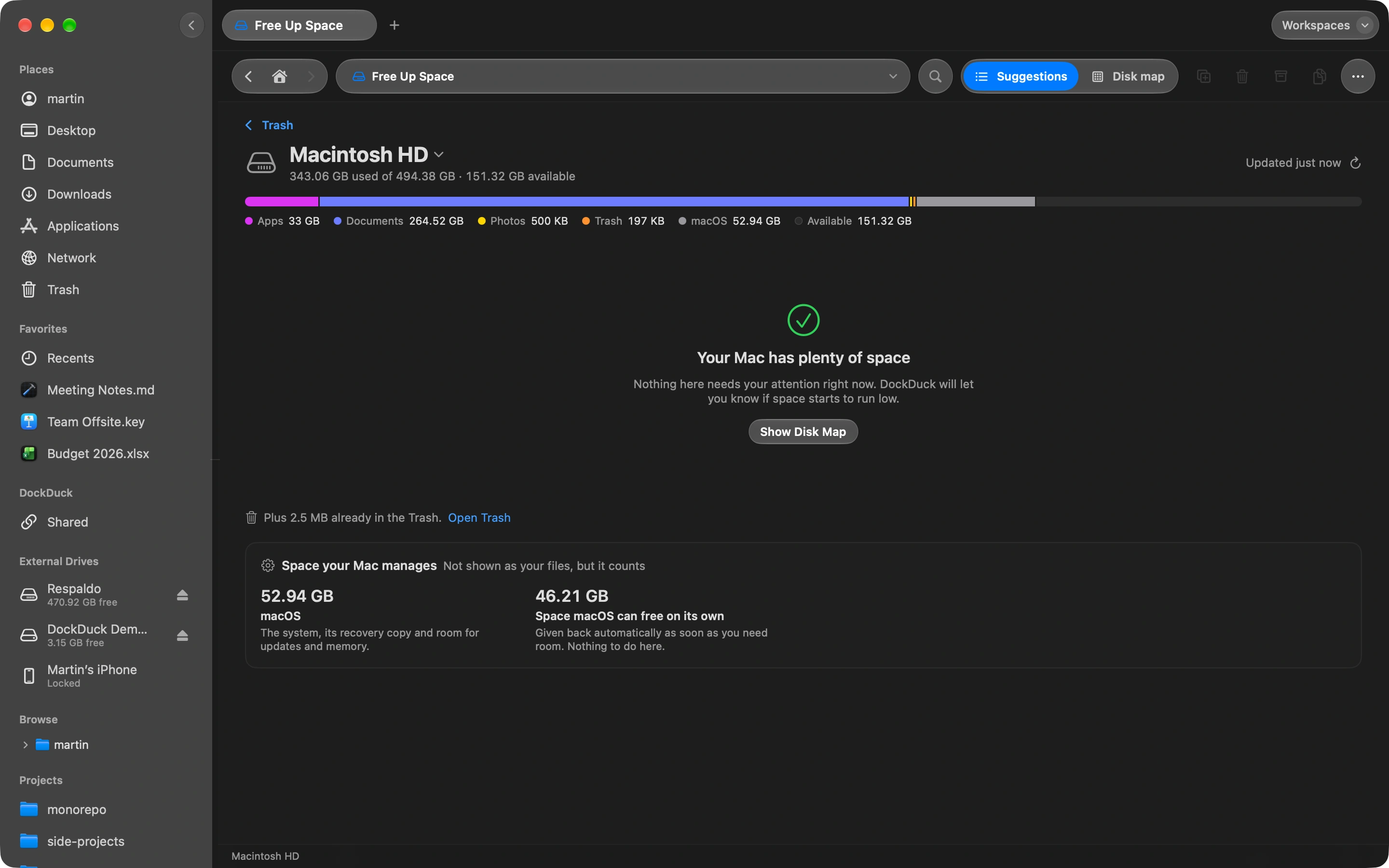 See what is using your disk.