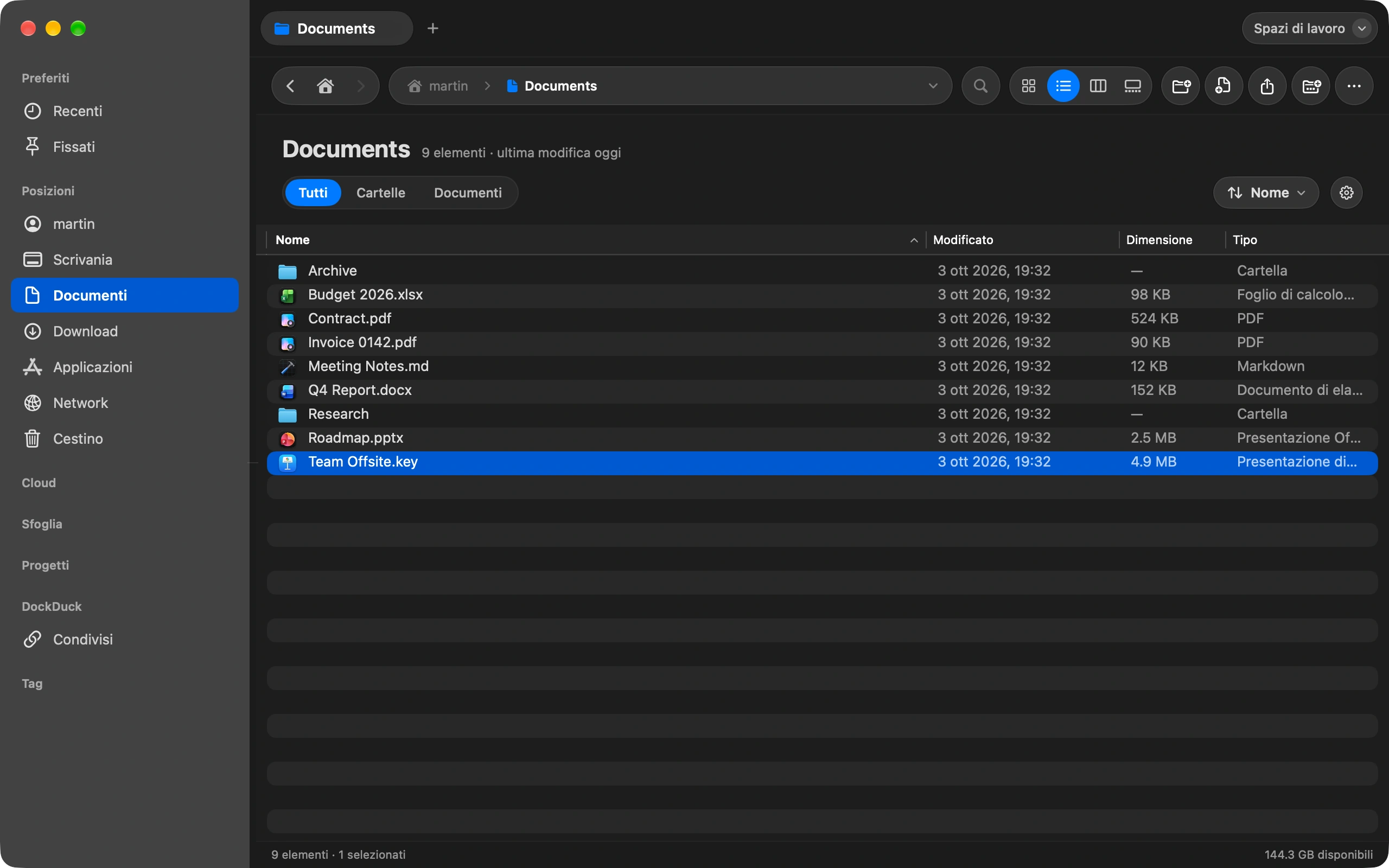 Seleziona il file: Qualsiasi file fino a 2 GB. Più file, o una cartella, viaggiano come un unico zip.